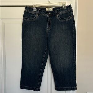Sonoma Dark Indigo Cropped Capris Jeans